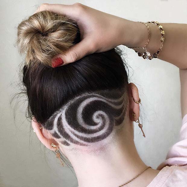 Swirl Pattern Undercut