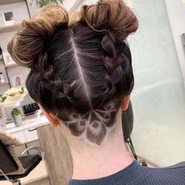 Pretty Undercut με πλεξούδες