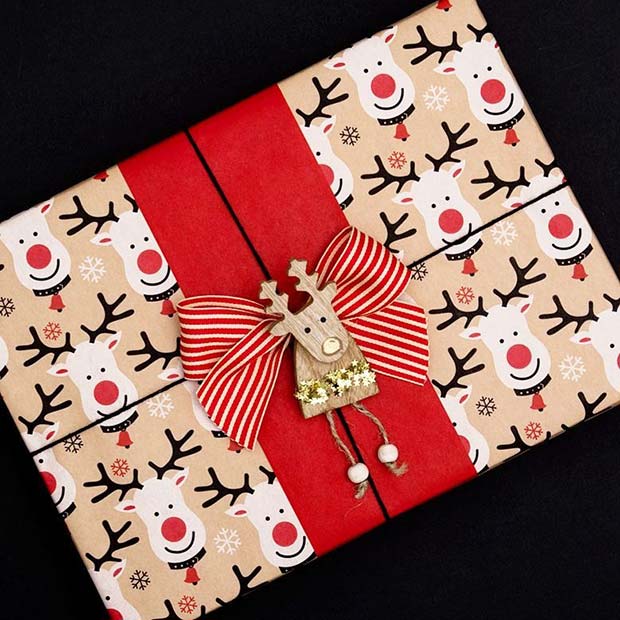 Emballage cadeau Rudolph