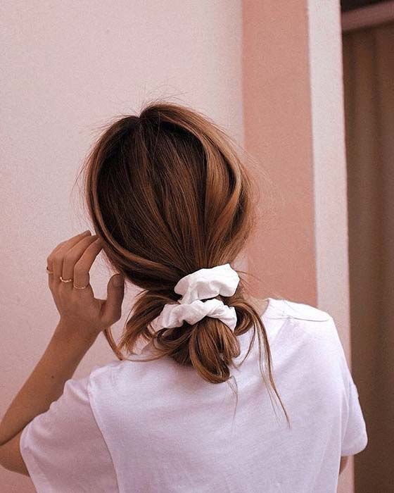 Χαμηλό κουλούρι με Scrunchie