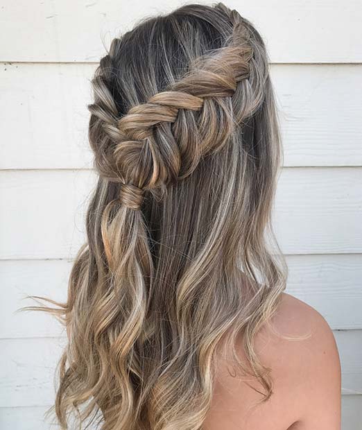 Ολλανδικό Fishtail Half Updo