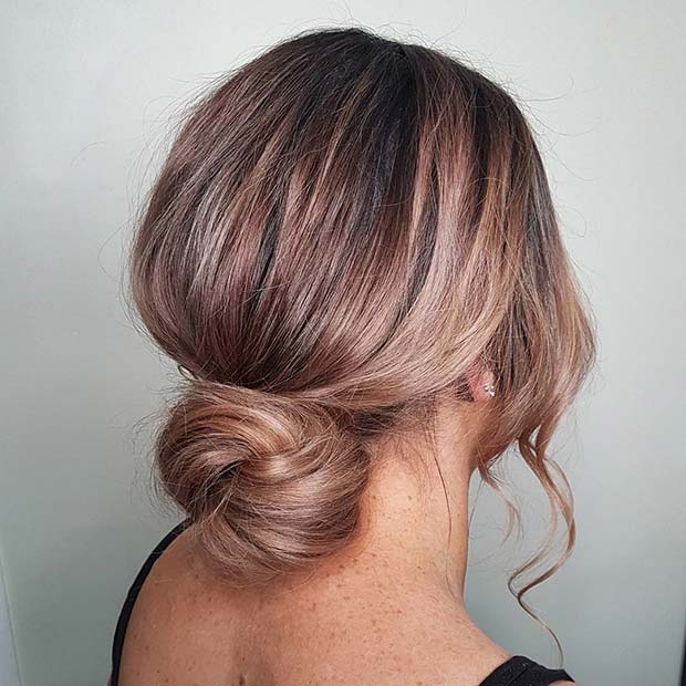 Chignon simple et élégant