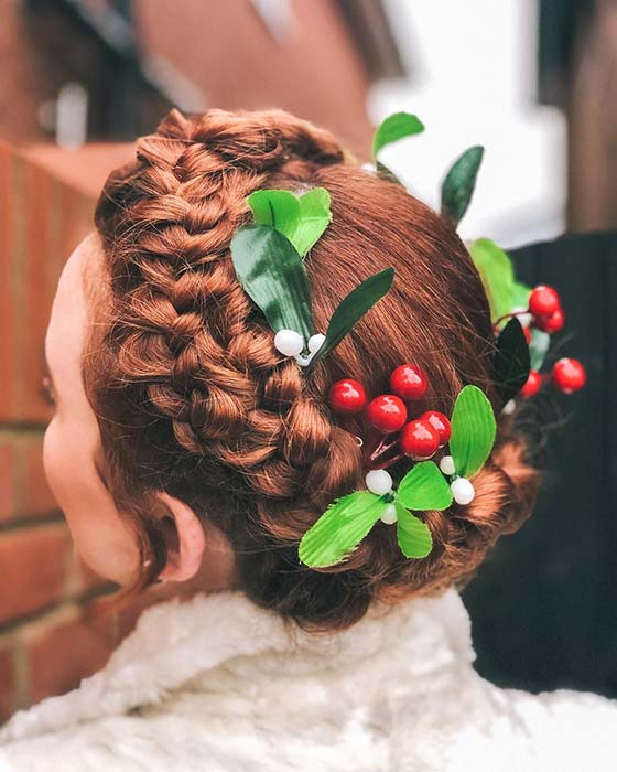 Tresse Halo festive