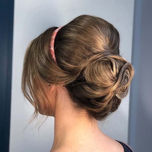 Chignon de style assez vintage