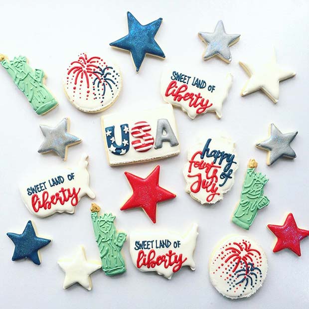 USA Cookie Designs pour les idées de fête du 4 juillet