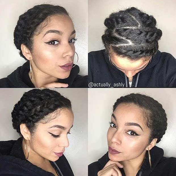 Flat Twist Zig Zag Hairstyle