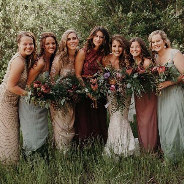 Bridesmaid Styling Ideas για Ρουστίκ Γαμήλιες Ιδέες