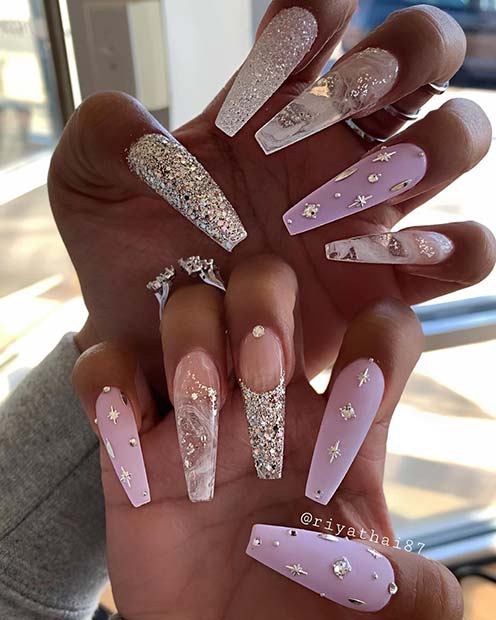 Ongles de cercueil super glam