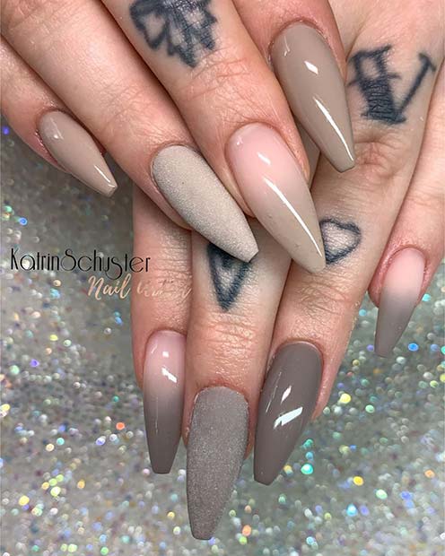 אופנתי Ombre Mani