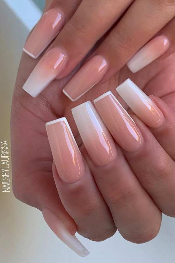 Κομψά γαλλικά Ombre Nails