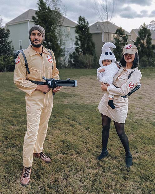 Costumes de famille Ghostbuster pour Halloween