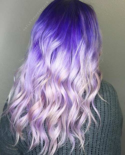 Colormelt violet vif à violet pastel