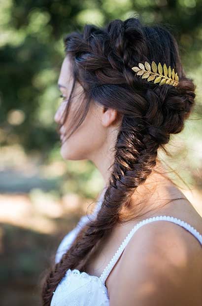 Tight Side Fishtail Braid for Prom