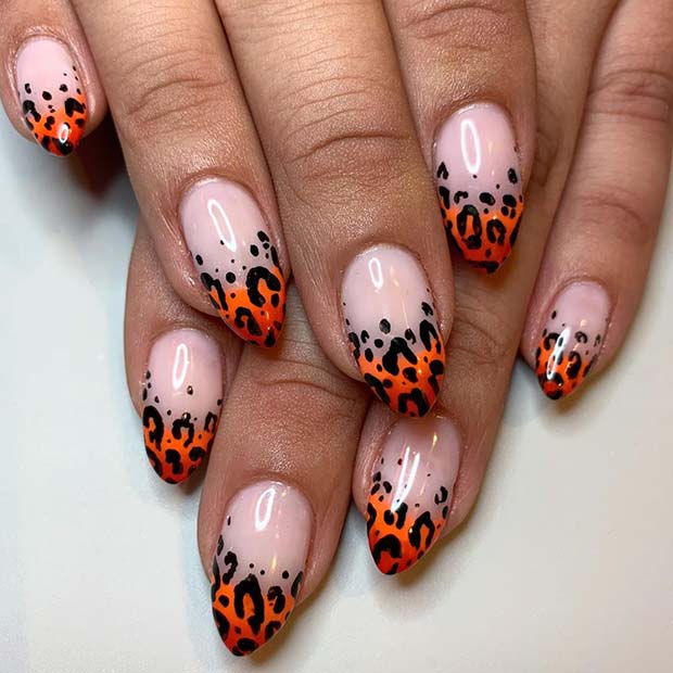 Leopard Print Nail Design