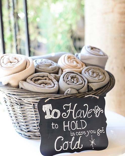 Couverture ou panier châle pour mariage de printemps