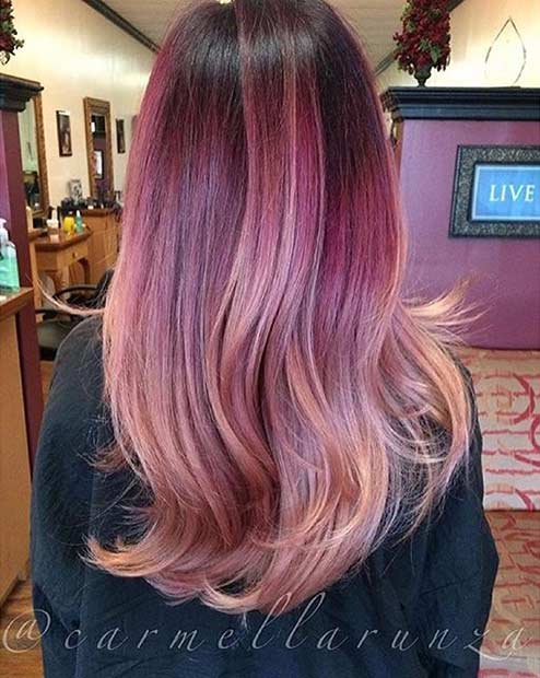 Caribbean Sunset Hair Color Idea