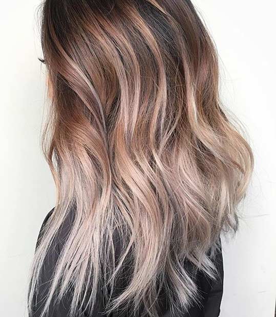 Μπεζ Ξανθιά Balayage Colourmelt