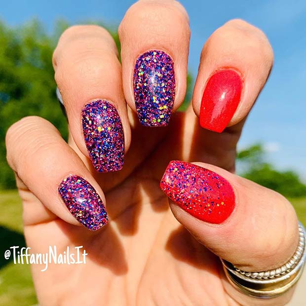 Fun Glitter Mani