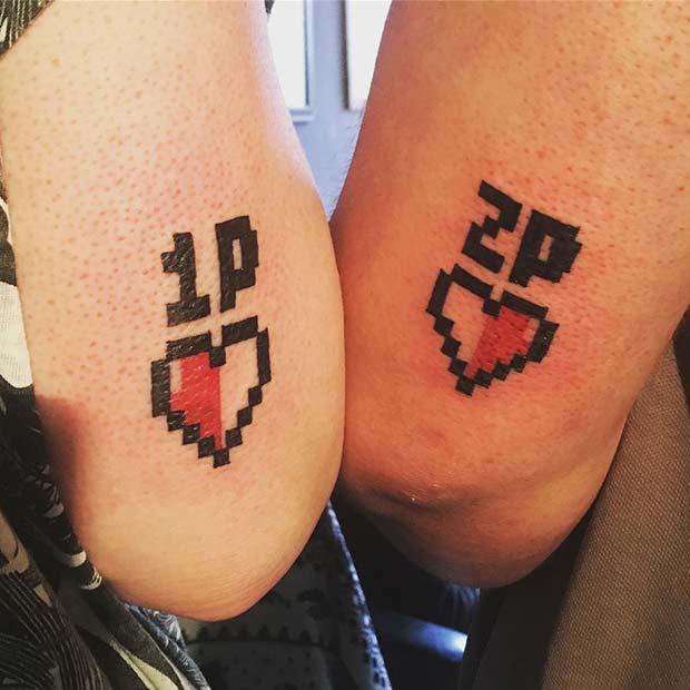 Gaming Tattoo Idea για έναν αδελφό και μια αδελφή