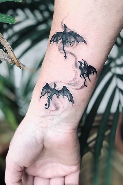 Petite idée de tatouage de dragons Game of Thrones