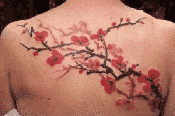 tatouage de fleur de cerisier