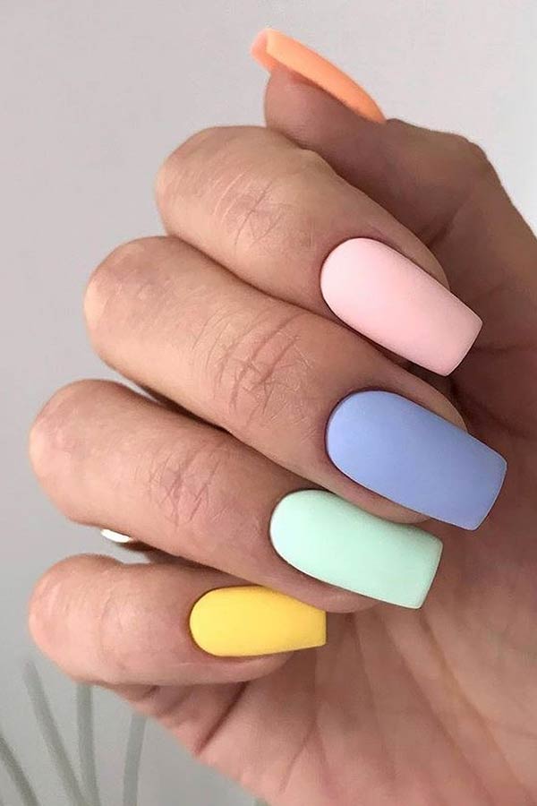 Ongles Pastel Mat