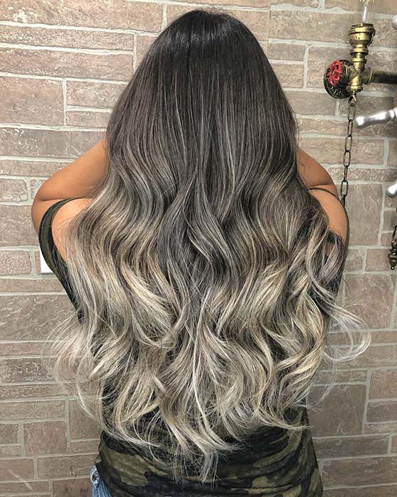 Cendre Balayage Ombre