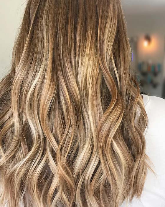 Cheveux Blond Caramel Doré