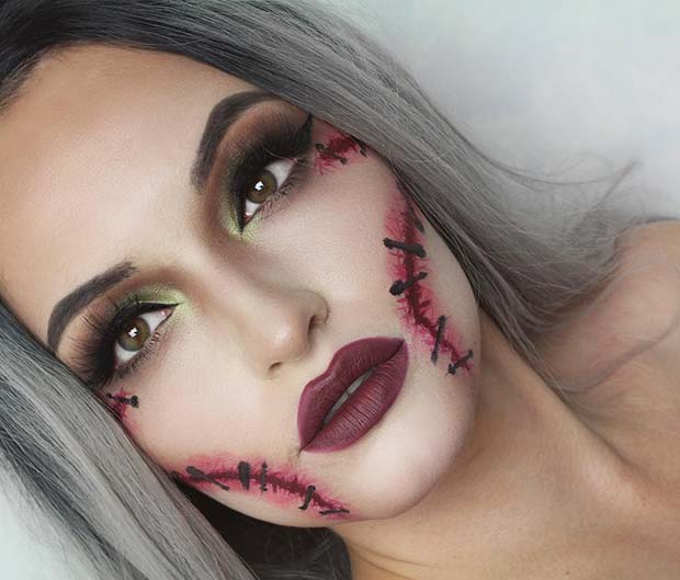 Maquillage d'Halloween de sorcière pour les meilleures idées de maquillage d'Halloween