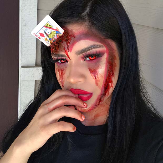 Maquillage de carte horrible pour les meilleures idées de maquillage d'Halloween
