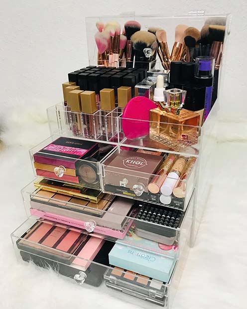 Organisateurs de maquillage compacts