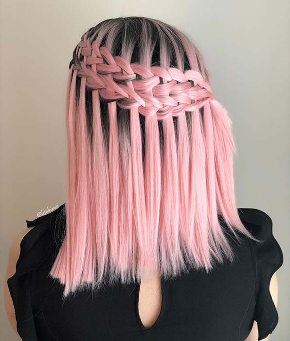 Μαύρα και ροζ μαλλιά