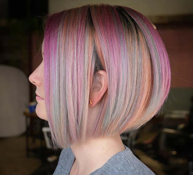 Pastel Rainbow Hair Idea