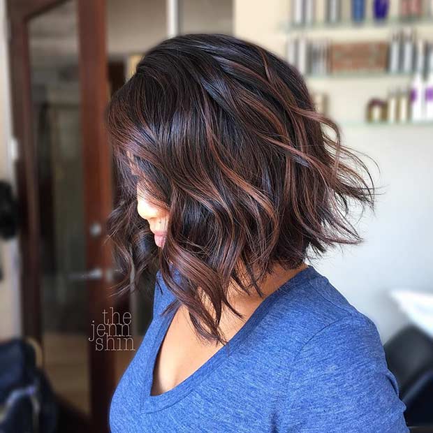 Στρώμα Short Bob με Highlights