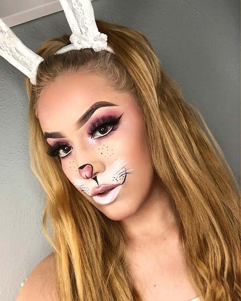 Pretty Bunny Face Makeup