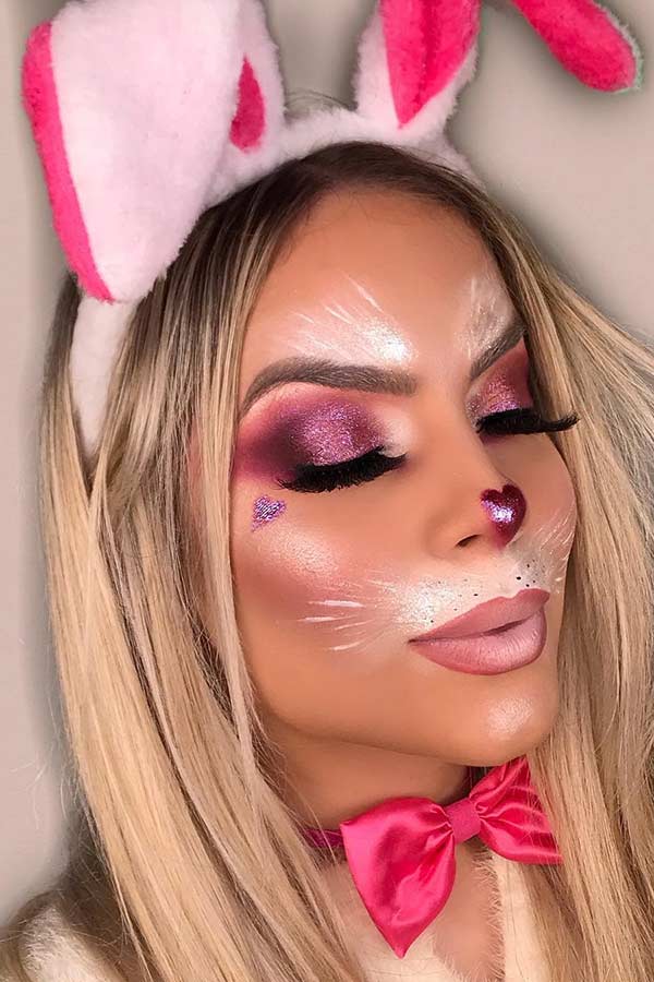 Maquillage de lapin mignon pour Halloween