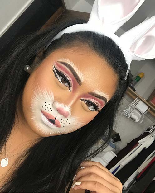 Maquillage de lapin super mignon