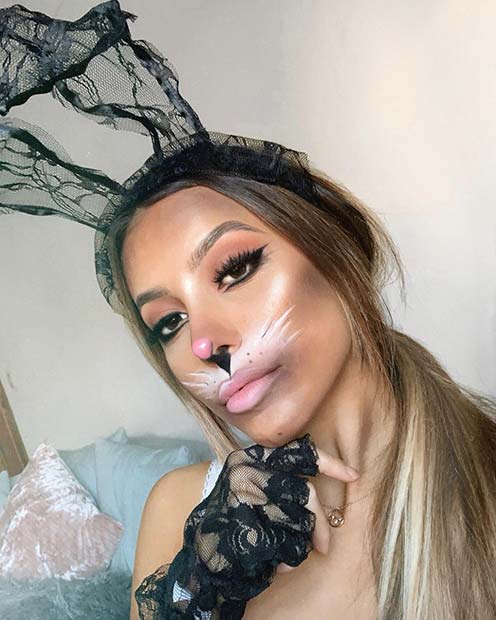 Idée maquillage lapin facile