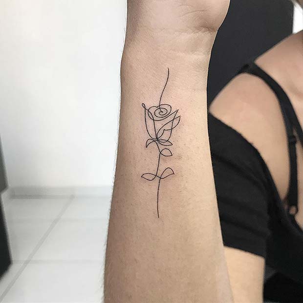 Καλλιτεχνικό σχέδιο τατουάζ τριαντάφυλλου
