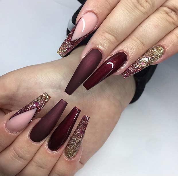 Longs Ongles Bordeaux Cercueil