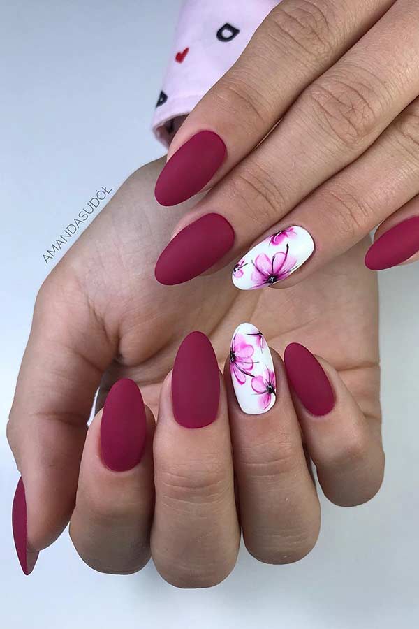 Classy Matte Nail Design