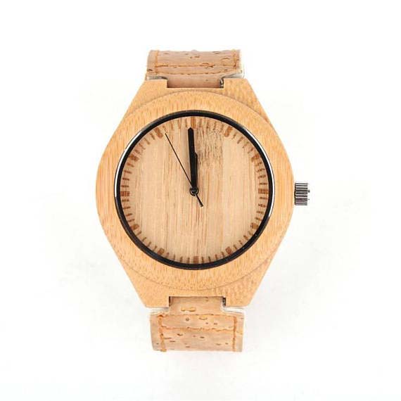 Idée cadeau montre en bois