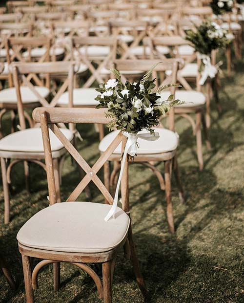 Idée de cérémonie de mariage en plein air