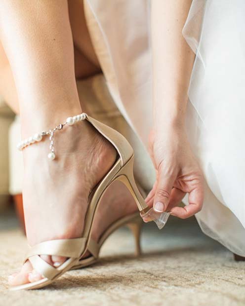 Protège-talons pour un mariage en plein air