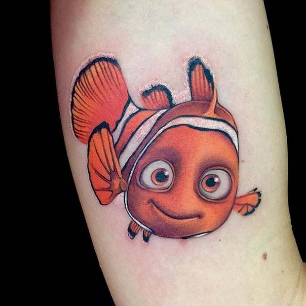 Trouver le tatouage de Nemo pour les petites idées de tatouage Disney