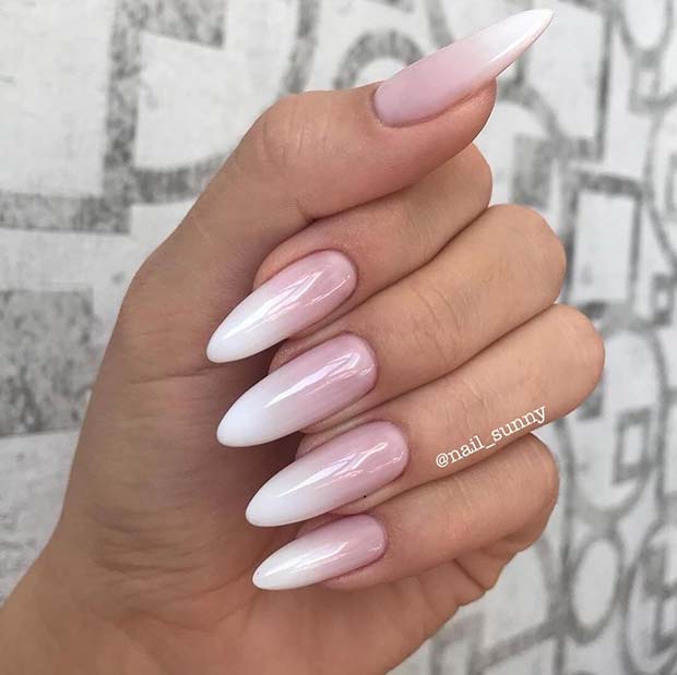 Κομψά γαλλικά Ombre Nails