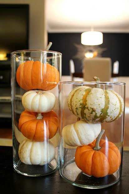 Décor de vase citrouille facile de Thanksgiving