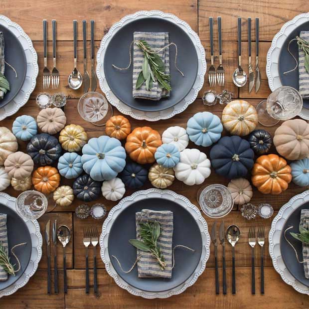 Idée de décoration de table de Thanksgiving