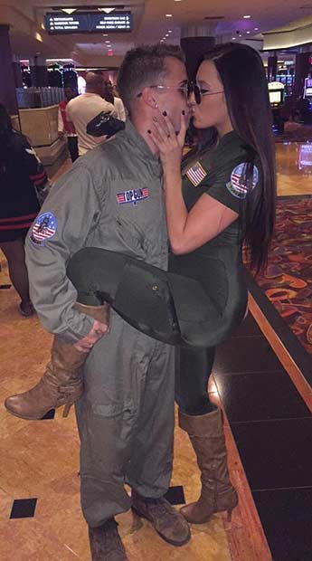 Costume d'Halloween pour couple facile Top Gun