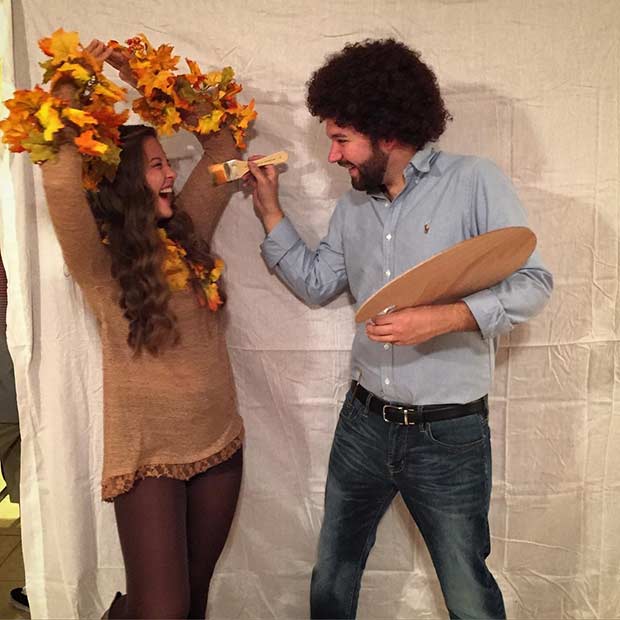 Bob Ross Couple Idée de costume d'Halloween facile